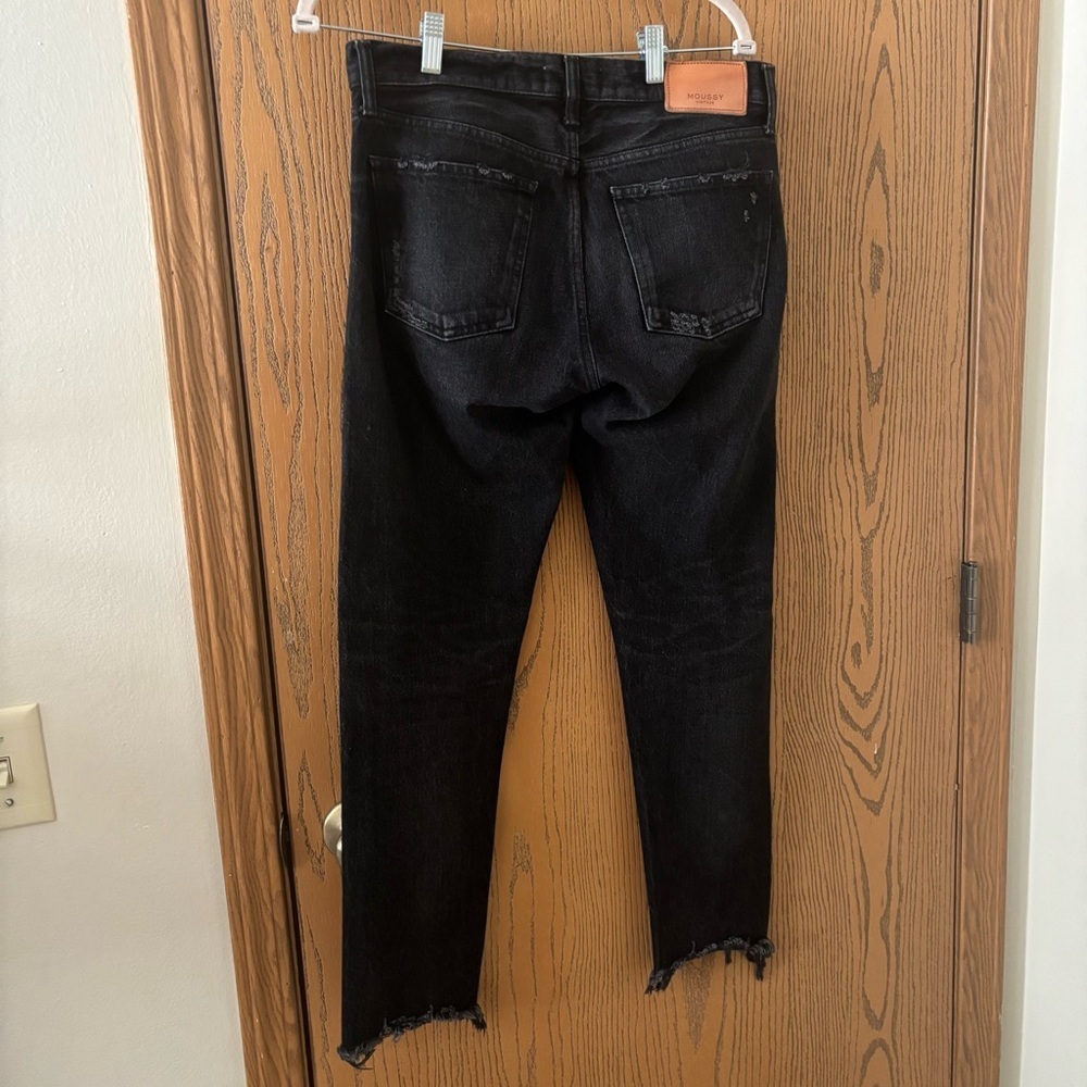MOUSSY VINTAGE Staley Tapered Jeans size 27 in Washed Black - Picture 3 of 4